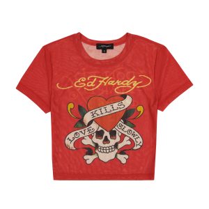 Mesh LKS Skull Baby Tee