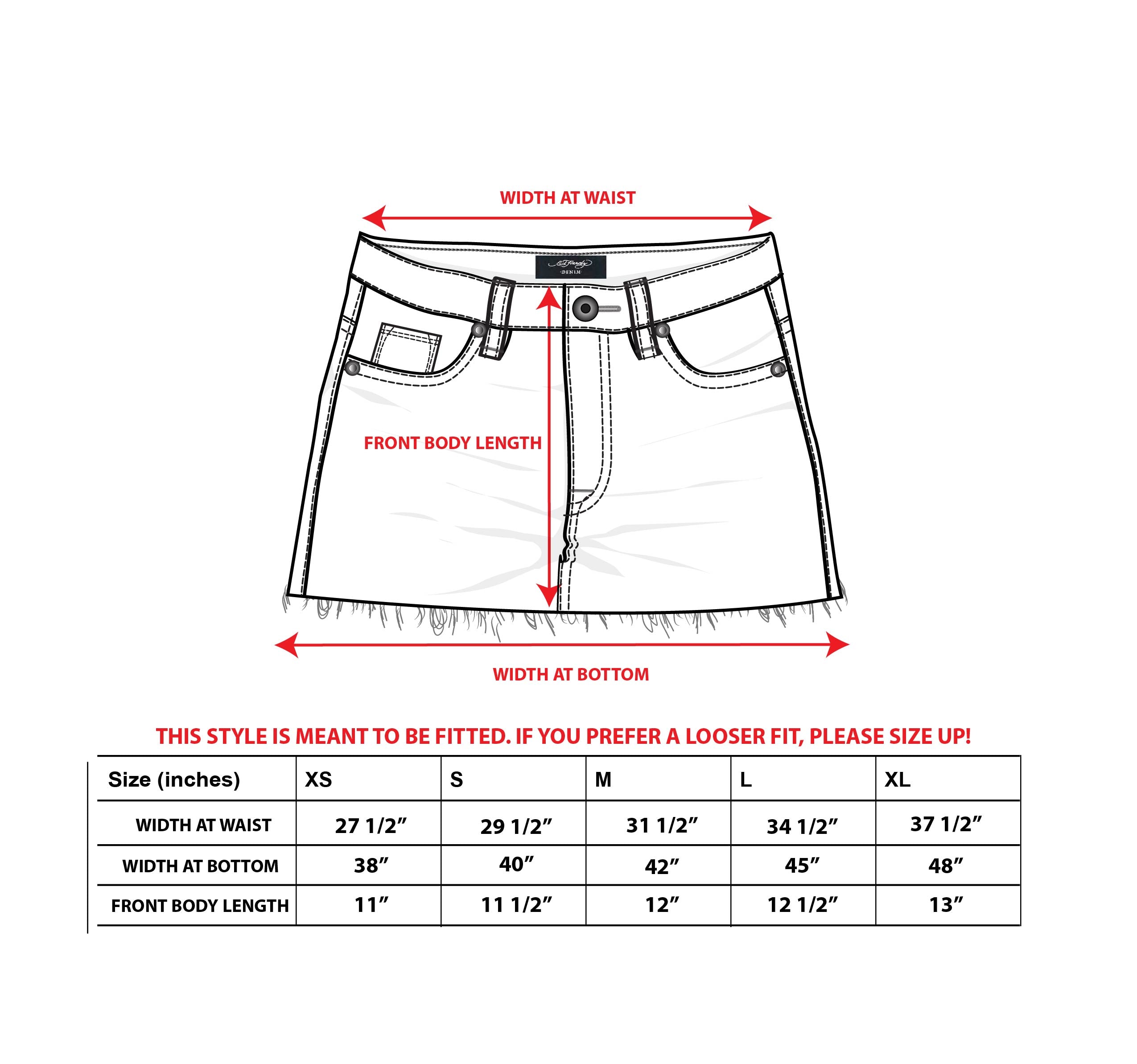 Panther Roses Denim Skirt - Image 3