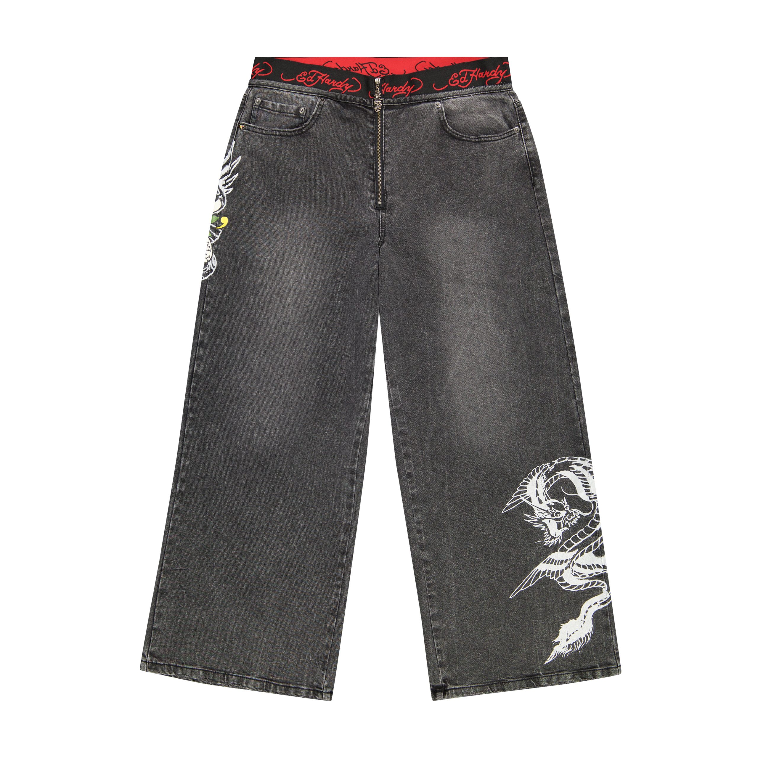 LKS Dragon Elastic Band Jeans