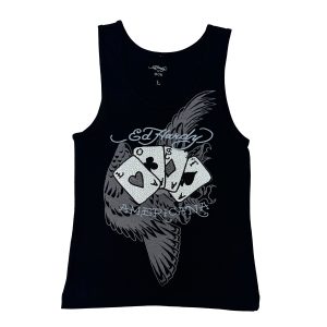 Lost Cards Rhinestone Rib Tank