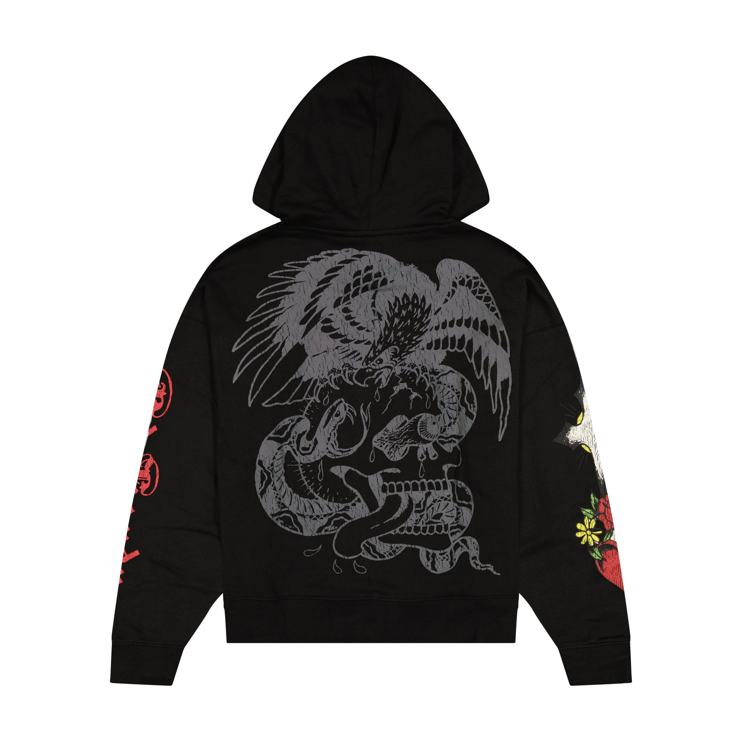 Heart Cross Boxy Fleece Hoodie - Image 2