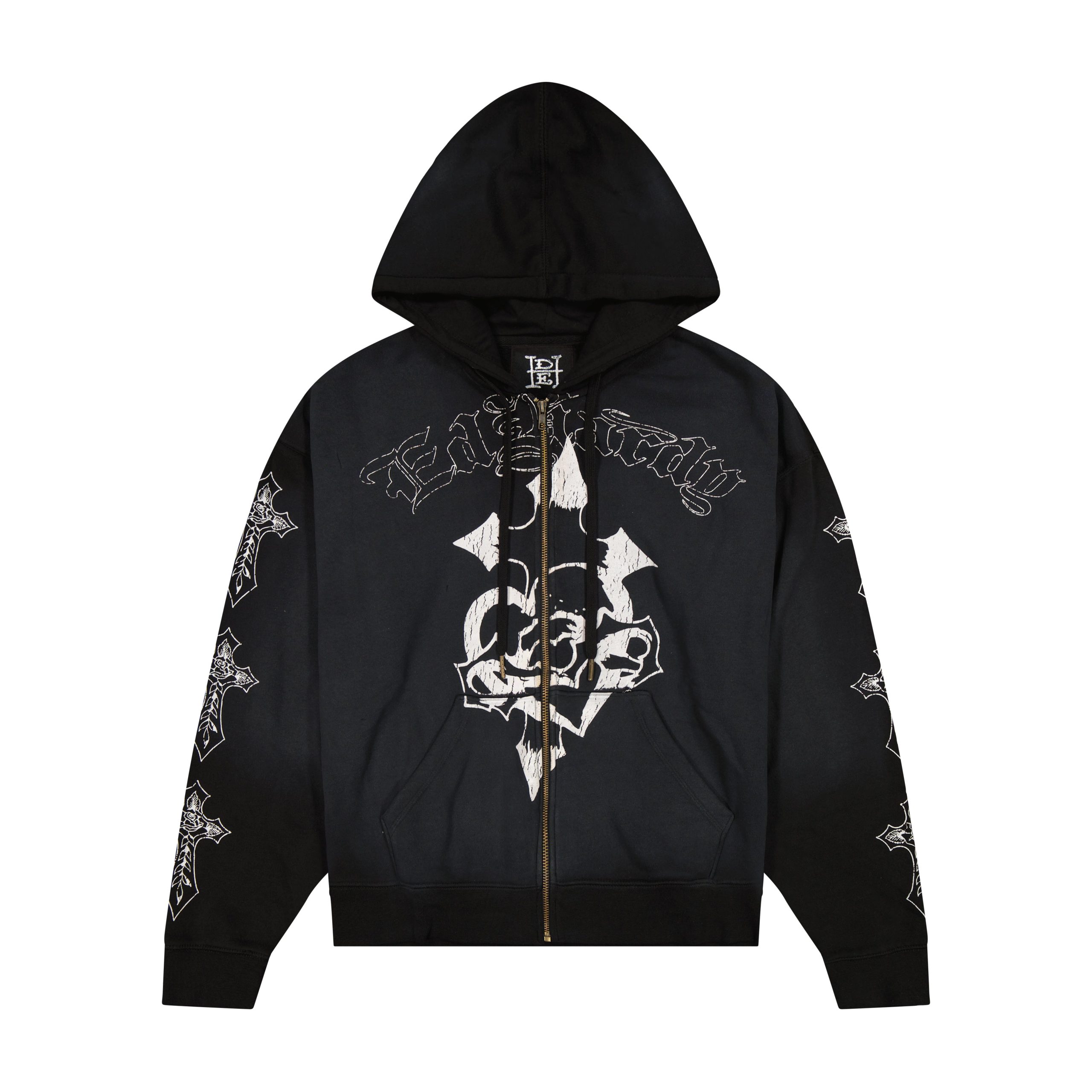 Crosses Boxy Zip Hoodie