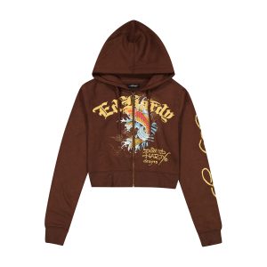 Koi Fish Y2K Zip Front Hoodie