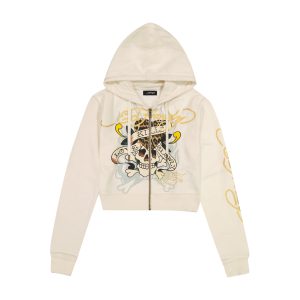 LKS Skull Zip Front Hoodie