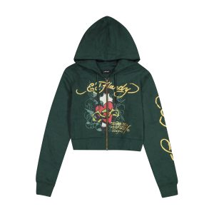 Sacred Heart Zip Front Hoodie