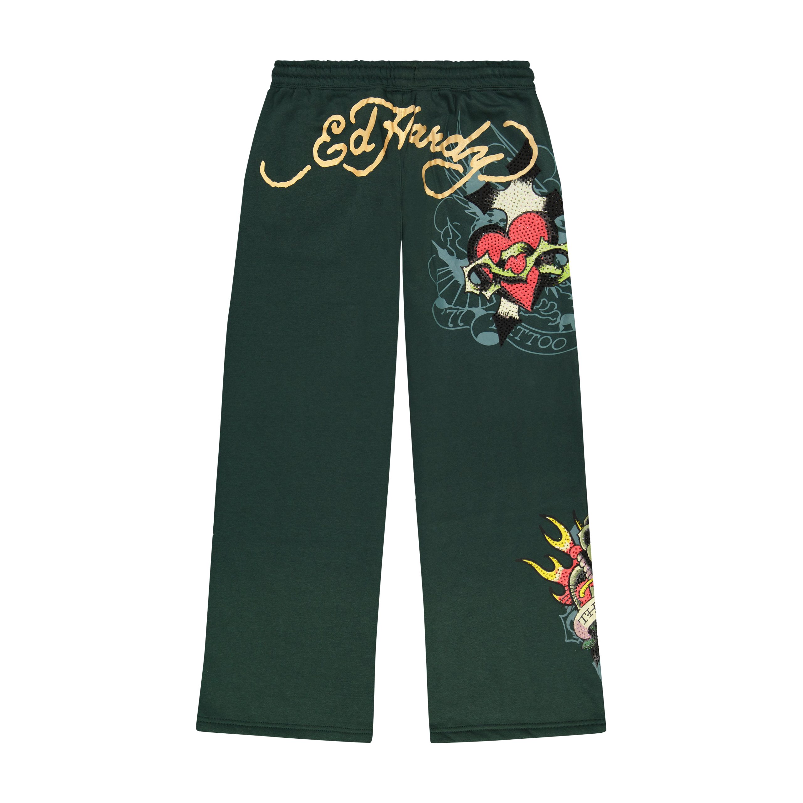 Sacred Heart Rhinestone Sweatpants - Image 2