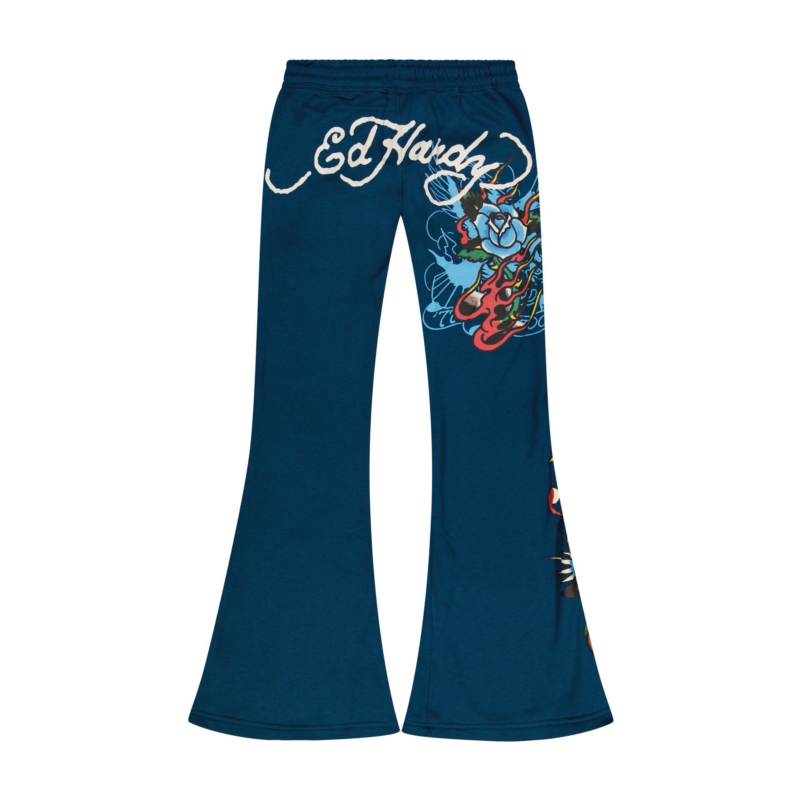 Flame Rose Boot Cut Sweatpants - Image 2