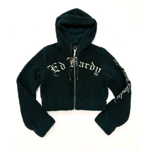 Mary Hooded Sherpa Zip Up Jacket