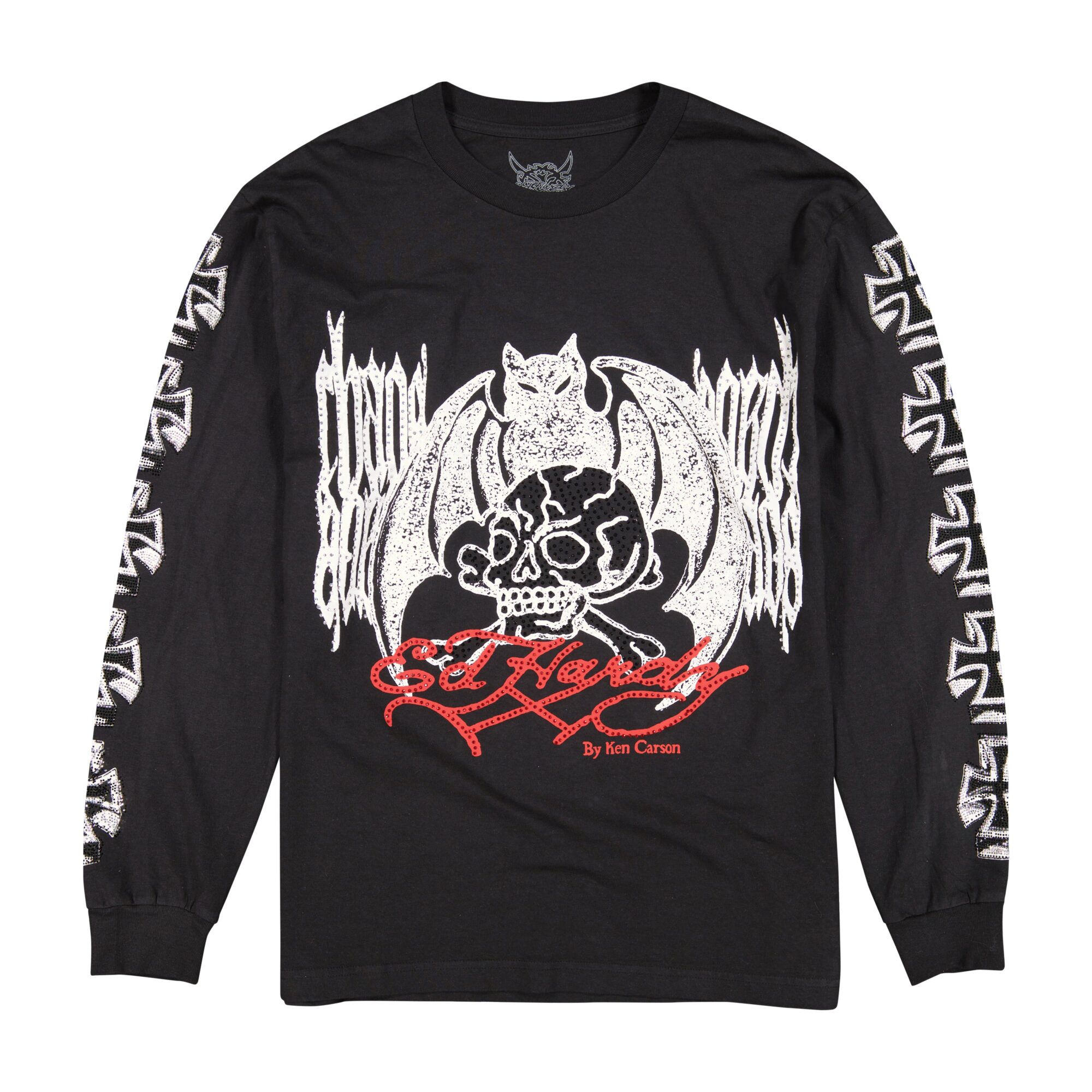 CHAOS RHINESTONE LS TEE