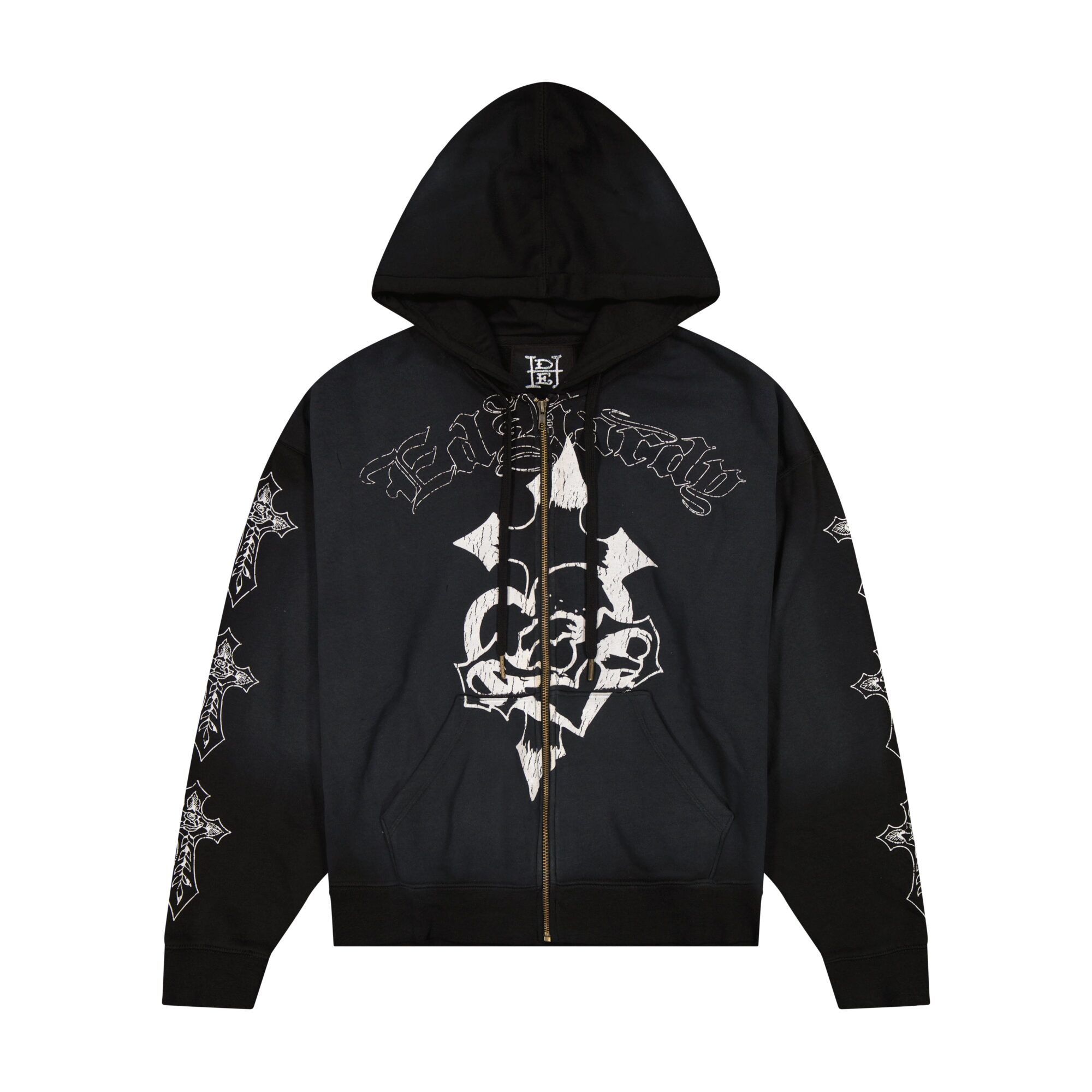 CROSSES BOXY ZIP HOODIE