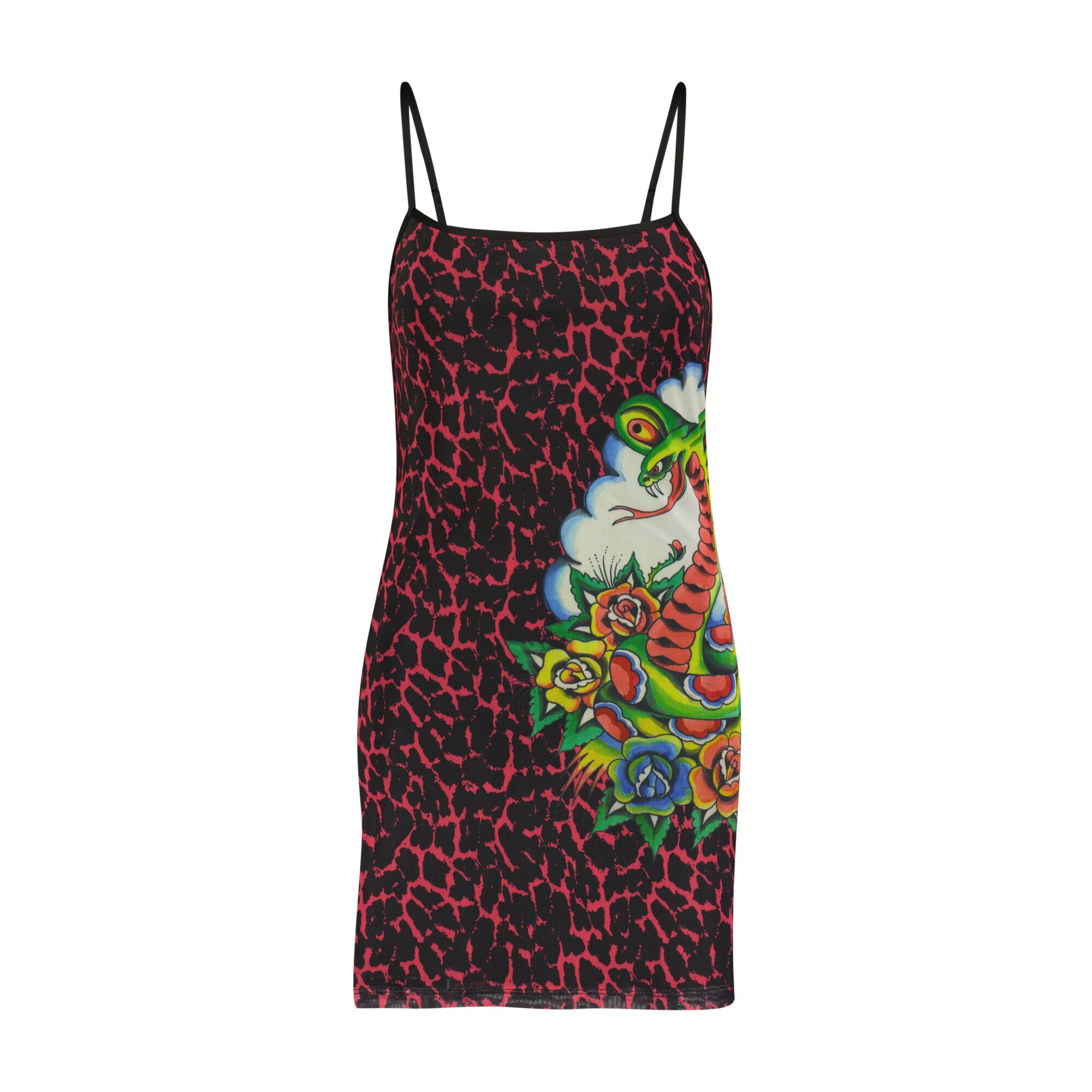 COBRA ROSES MESH DRESS
