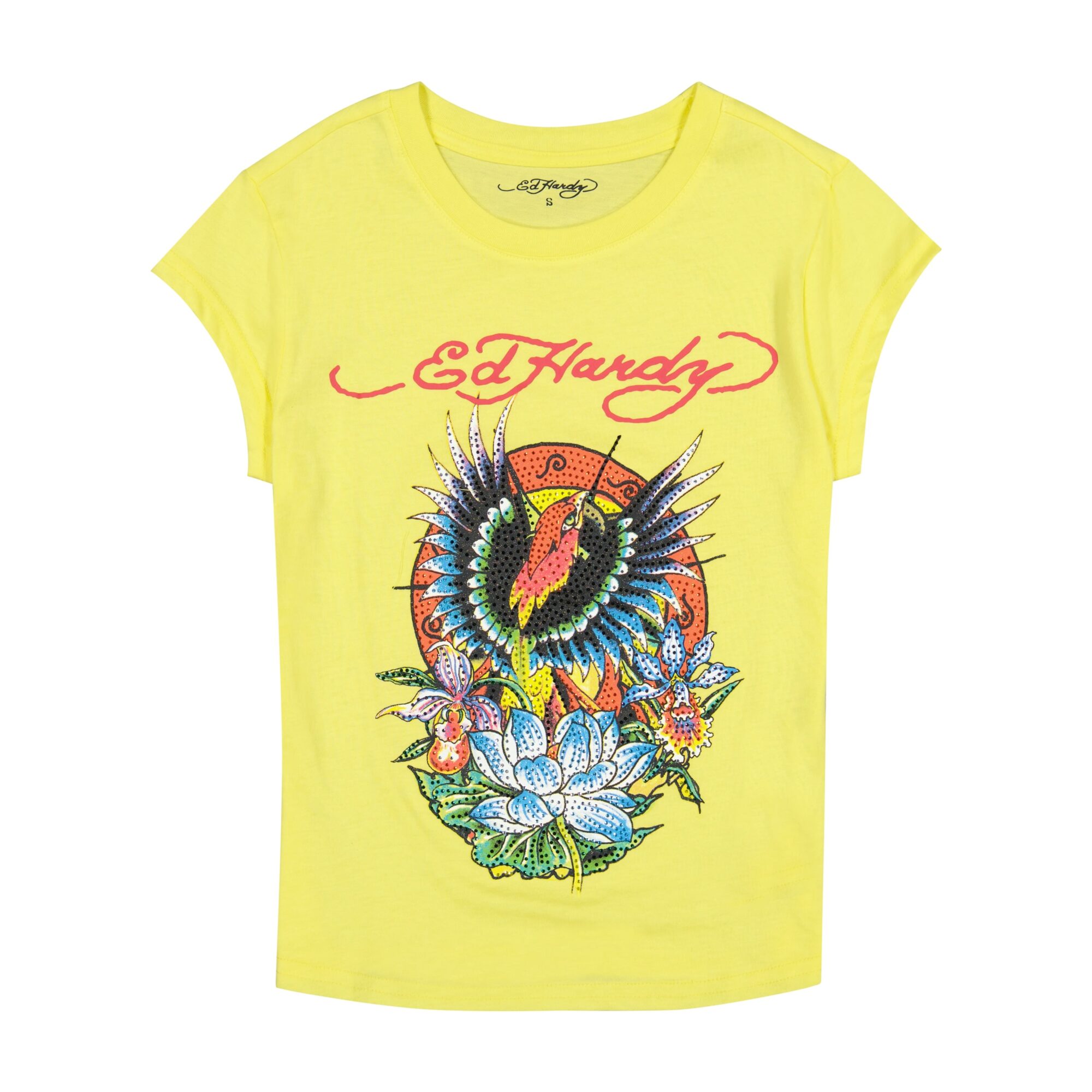 PHOENIX RHINESTONE CAP SLEEVE TEE