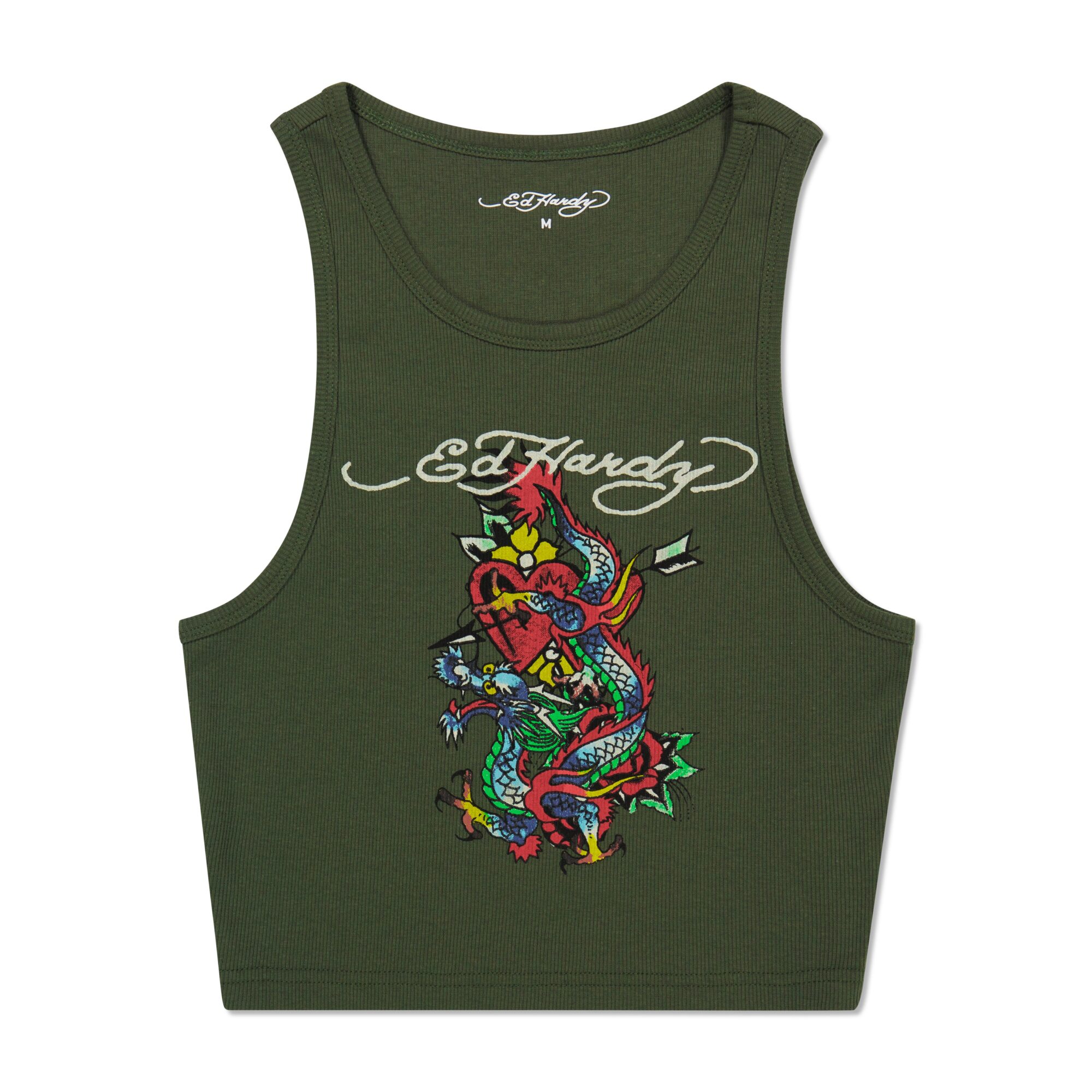 DRAGON HEART RIB KNIT TANK