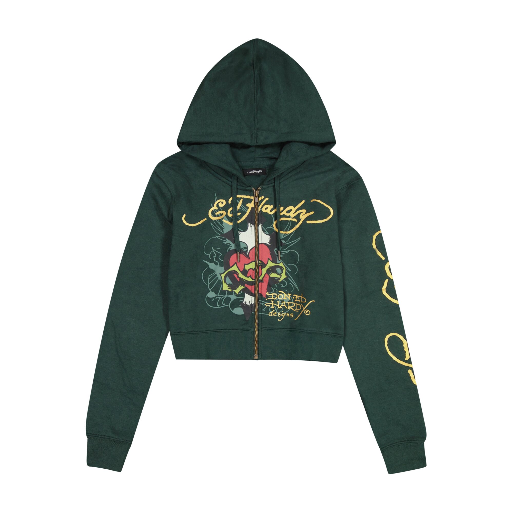 SACRED HEART ZIP FRONT HOODIE