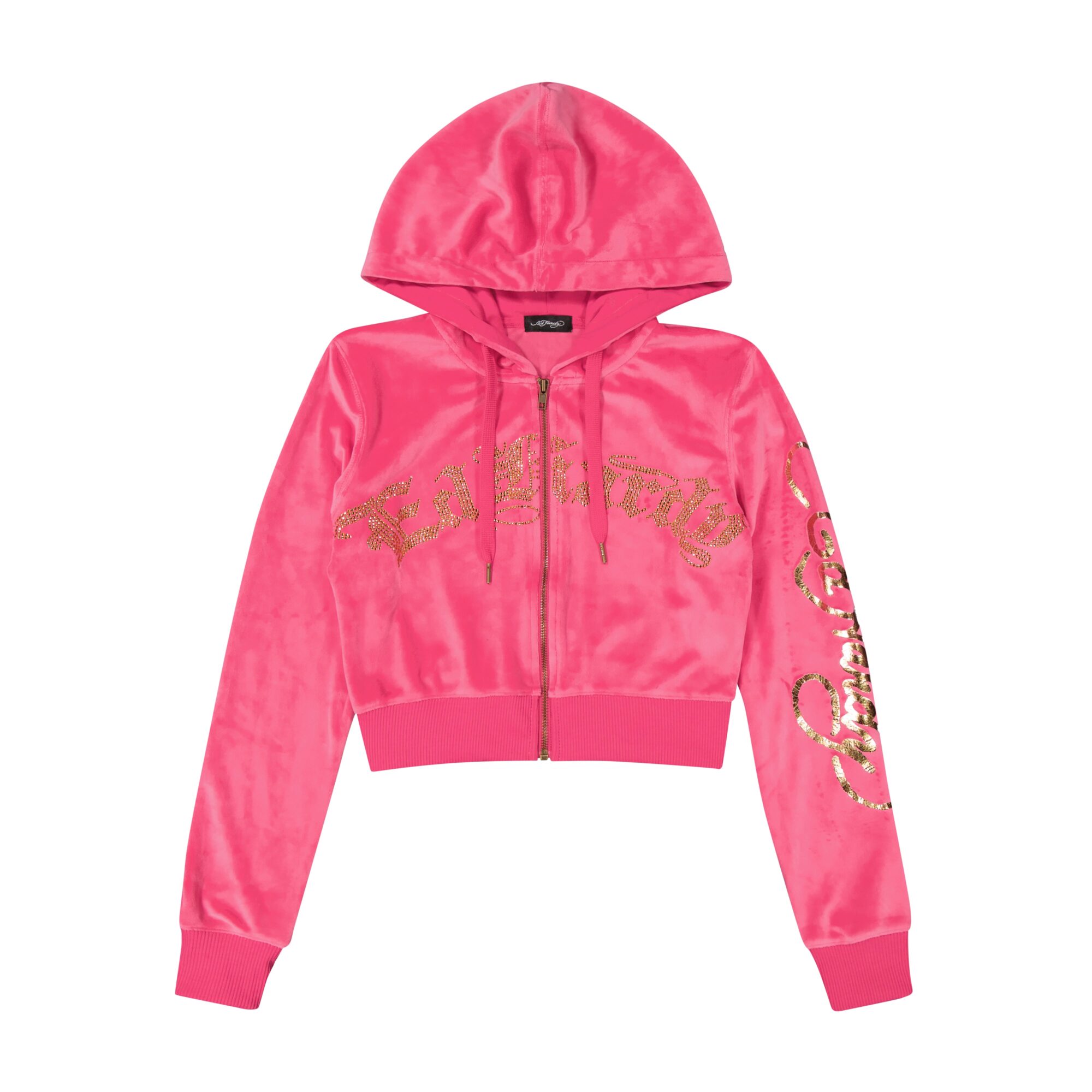 TATTOO EAGLE Y2K VELOUR HOODIE