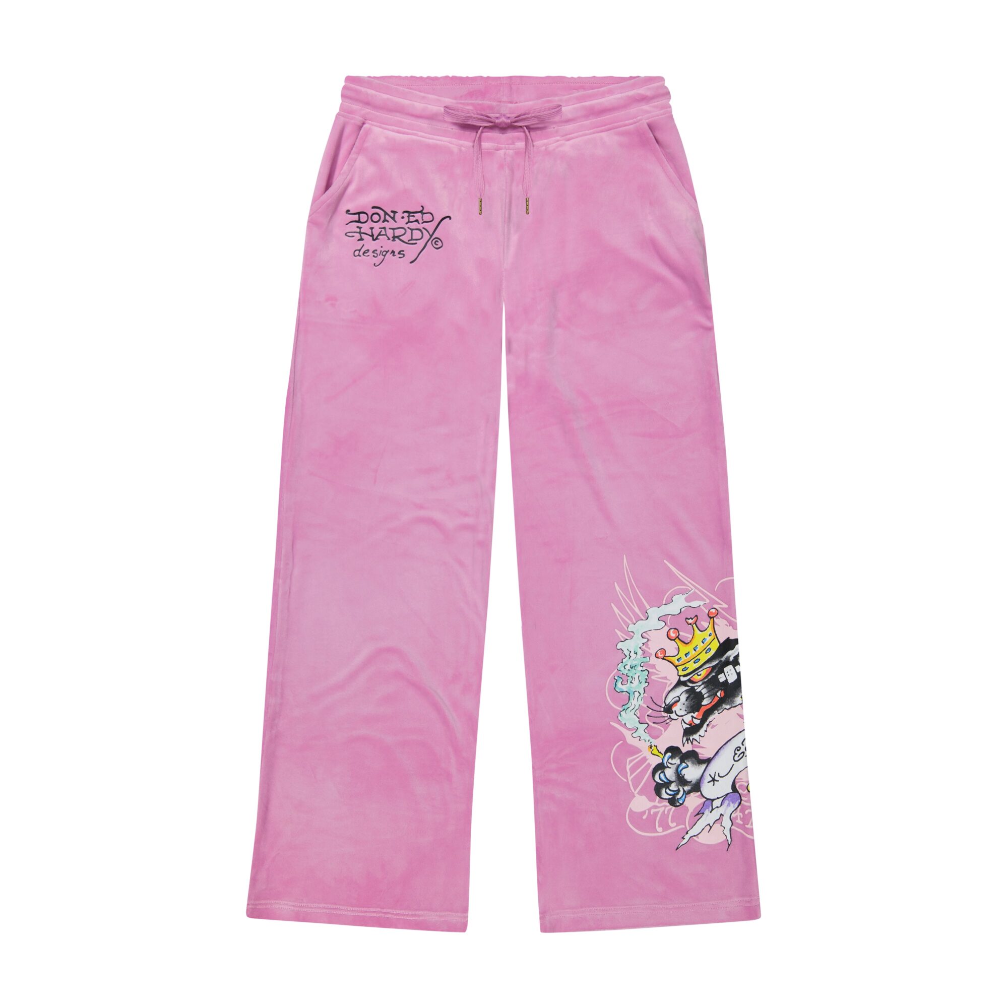 PANTHER CROWN VELOUR SWEATPANTS