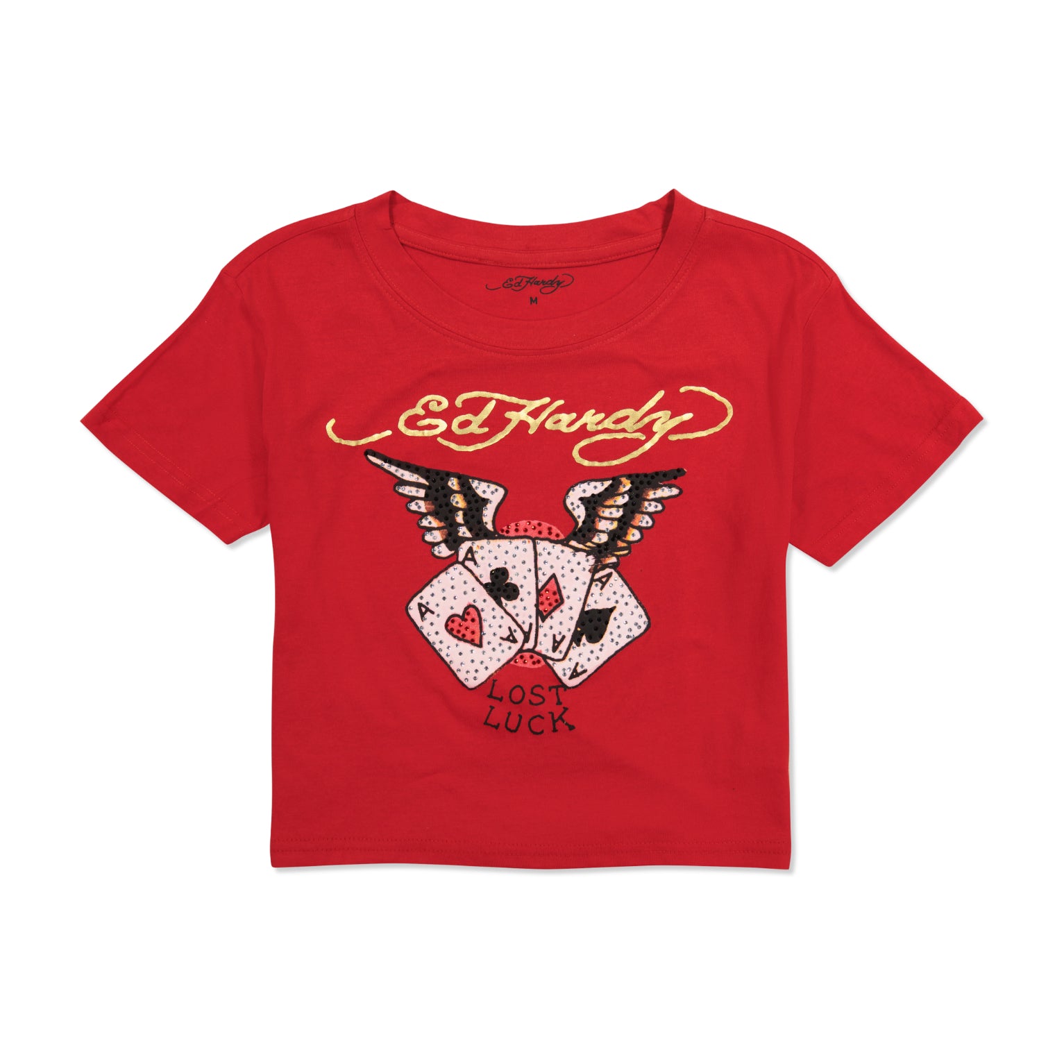 RHINESTONE ACES BABY TEE