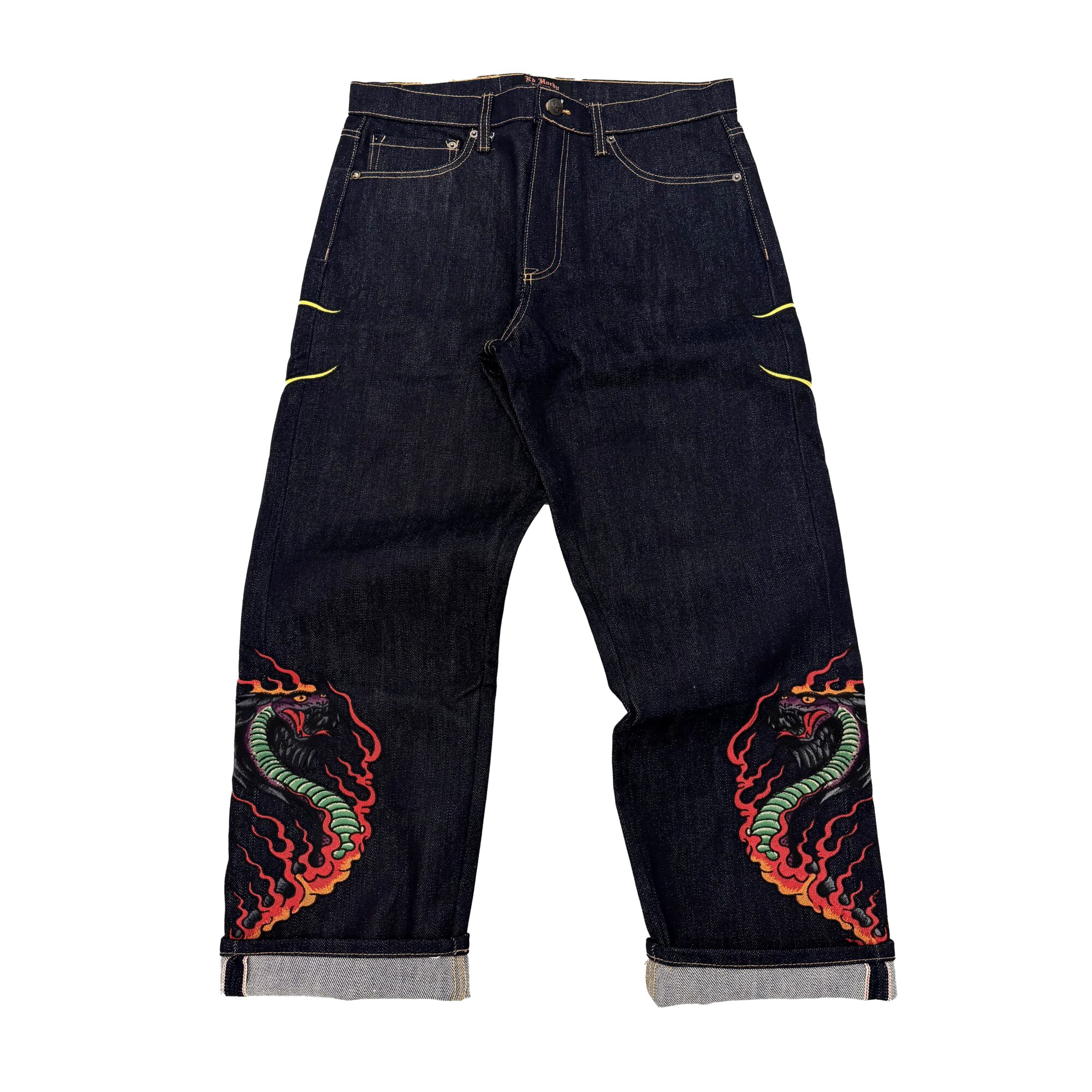 COBRA FLAMES SELVAGE DENIM