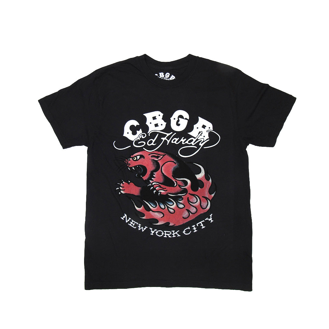 CBGB PANTHER FLAME BOXY TEE