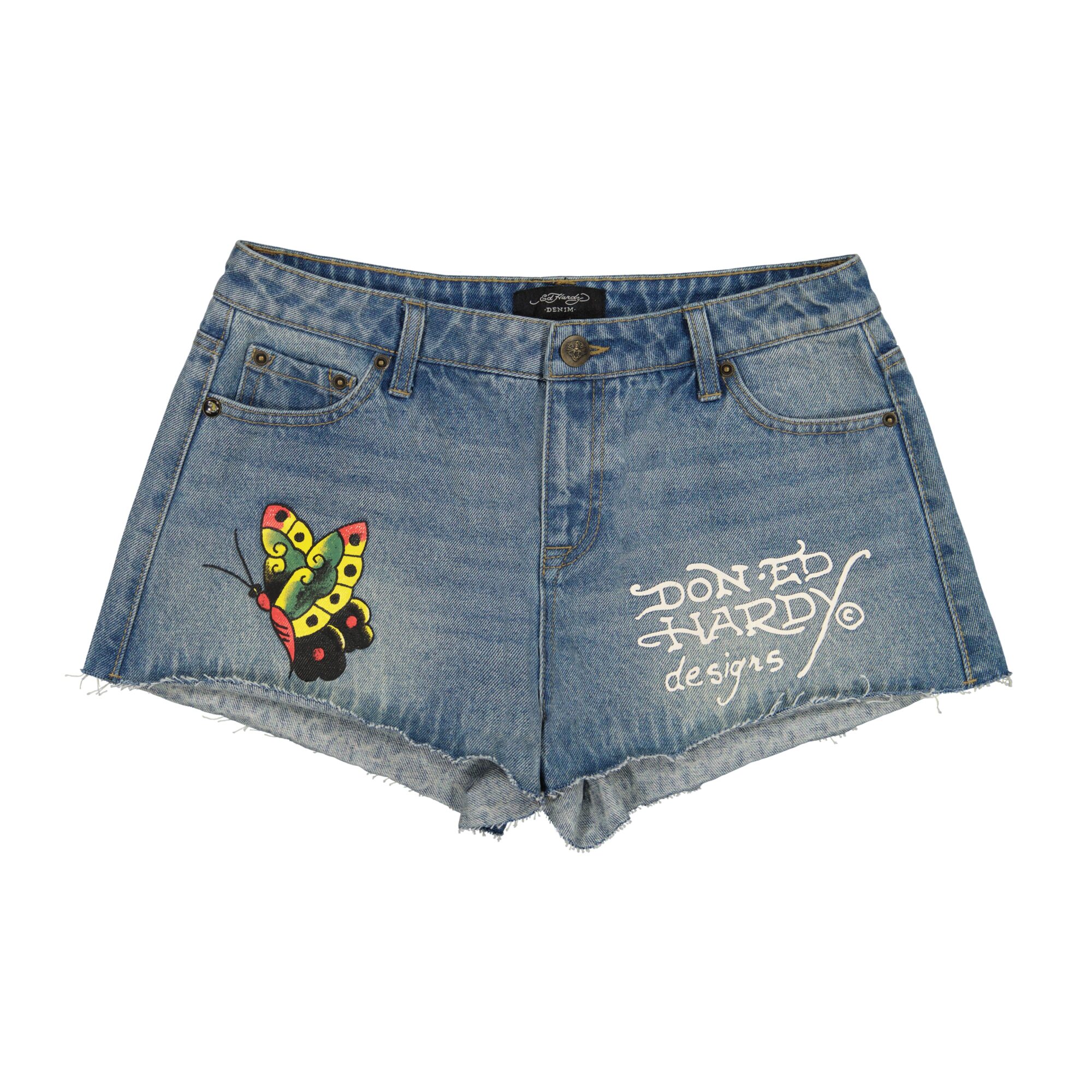 BUTTERFLIES DENIM SHORT
