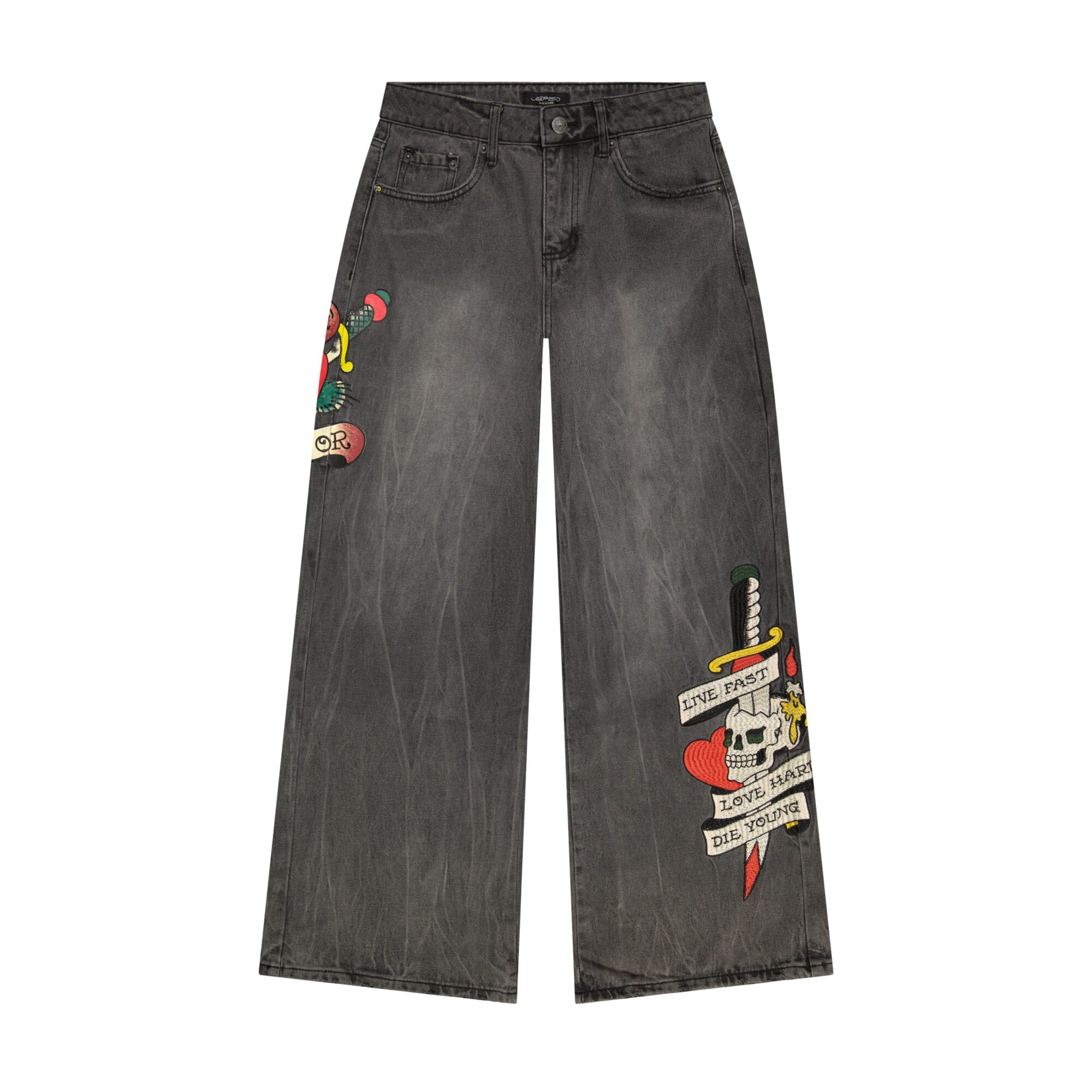 LIVE FAST BAGGY JEANS