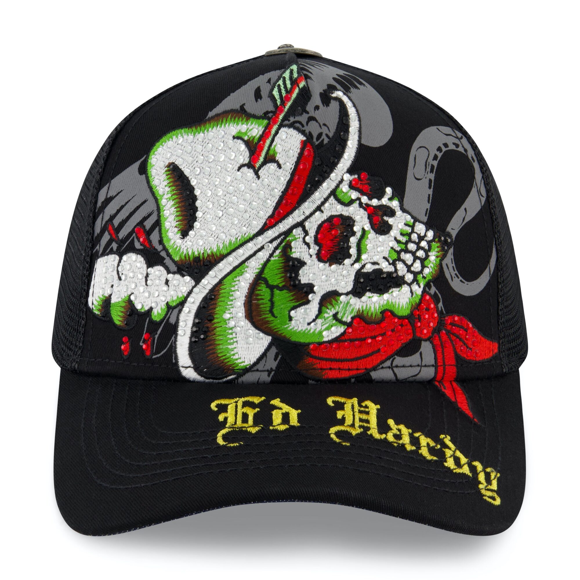 COWBOY SKULL TRUCKER HAT